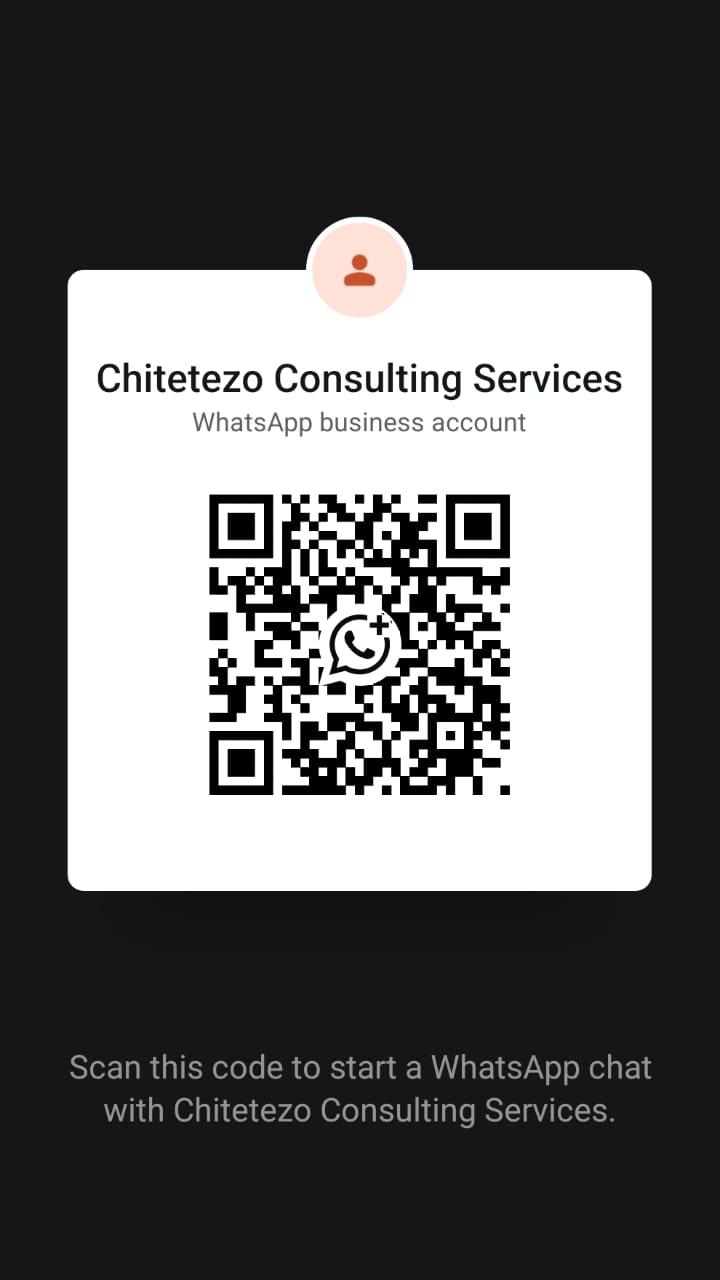 WhatsApp QR code for Chitetezo Consulting Services